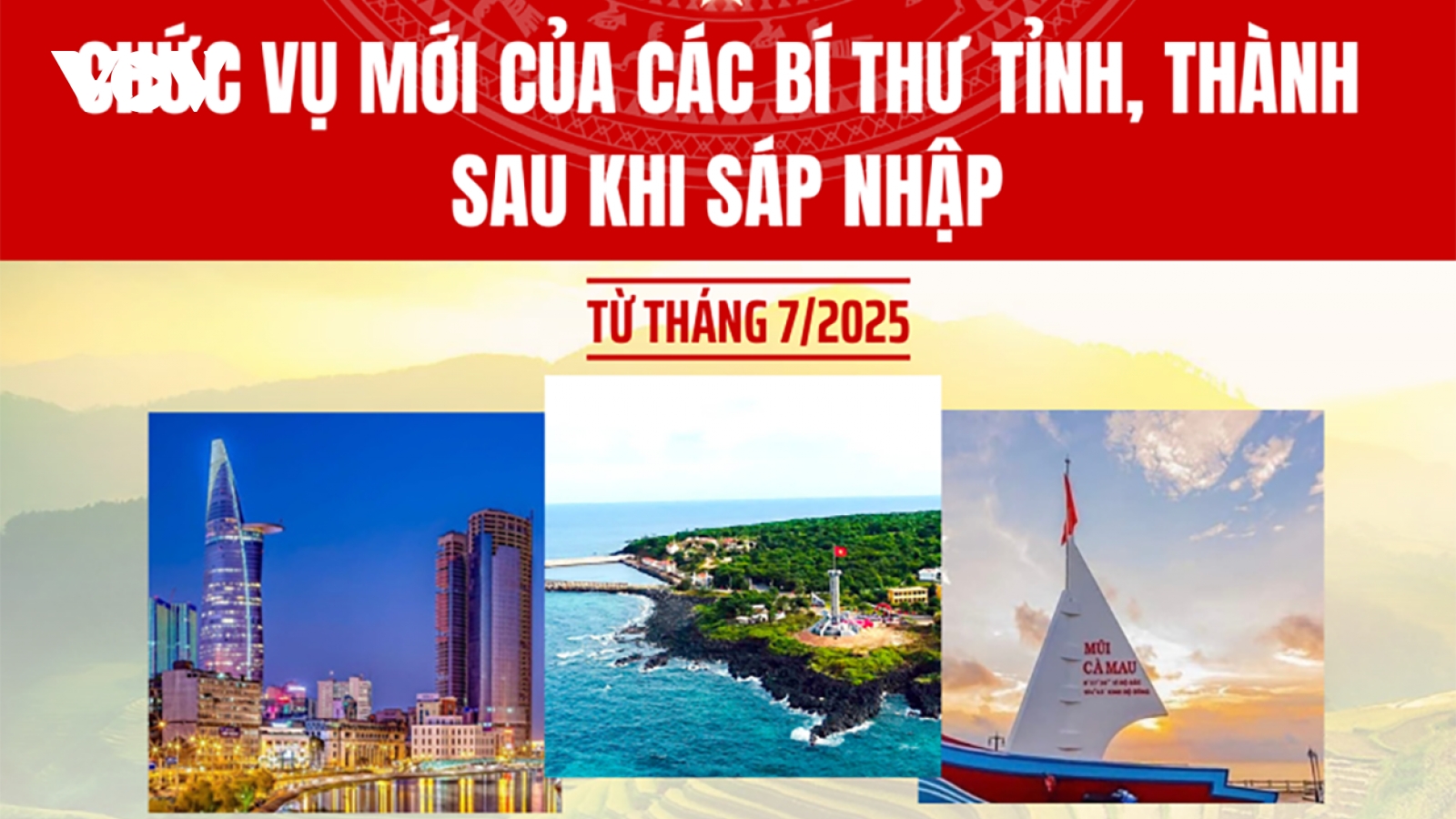 Chức vụ mới của các bí thư tỉnh ủy, thành ủy sau khi sáp nhập từ tháng 7/2025